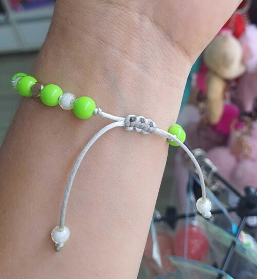 Pulseiras Coloridas Cores com Tons Verdes Candy