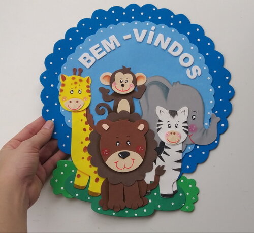 Sejam Bem Vindos para Porta de Eva - Tema Animais do Safari