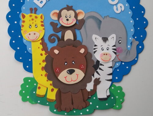 Sejam Bem Vindos para Porta de Eva - Tema Animais do Safari