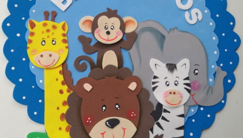 Sejam Bem Vindos para Porta de Eva - Tema Animais do Safari