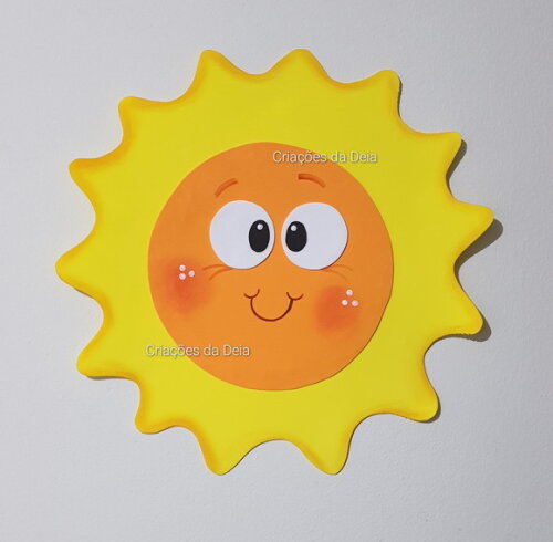 Sol 34 cm para Decorar em Eva