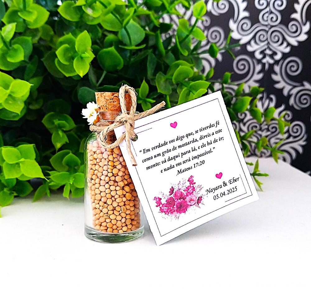 Lembrancinha de Casamento com Fé – Semente de Mostarda