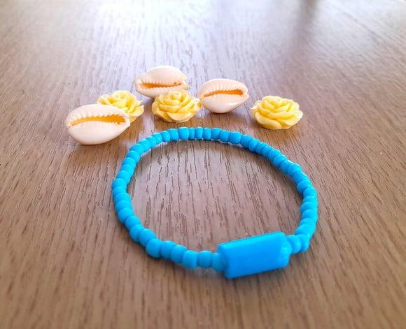 Lembrancinha Pulseira Guia Azul com Firma