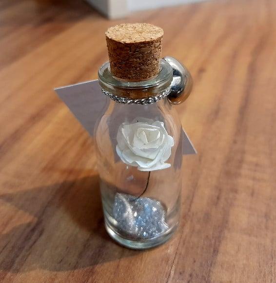 Lembrancinha de Batizado Casamento Rosa com Brilho