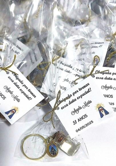 Chaveiro Água Benta Lembrança Aniversário Batizado Crisma