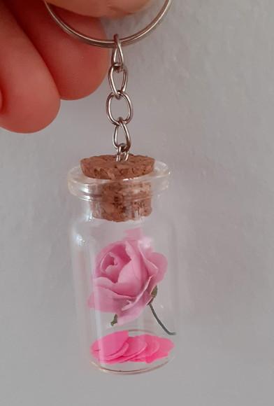Lembrança Casamento Aniversário Chaveiro Flor Eterna