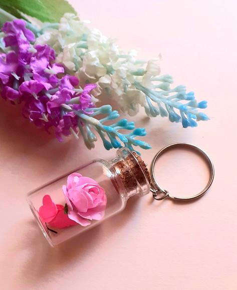 Lembrança Casamento Aniversário Chaveiro Flor Eterna