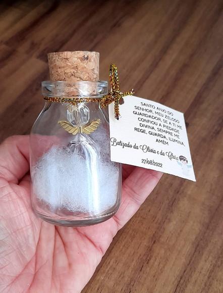 Lembrancinha Anjo no Potinho Dourado