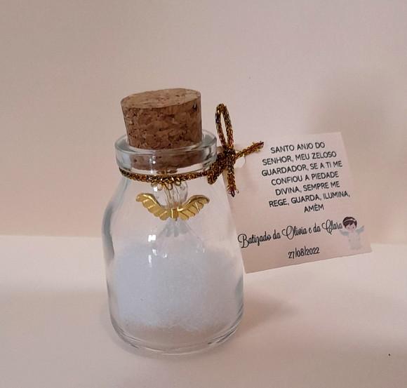 Lembrancinha Anjo no Potinho Dourado