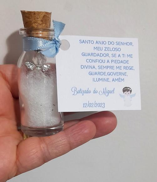 Lembrancinha Batizado Mini Anjinho de Cristal