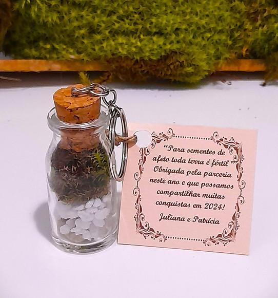 Lembrancinha Casamento Aniversário Chaveiro Mini Terrário