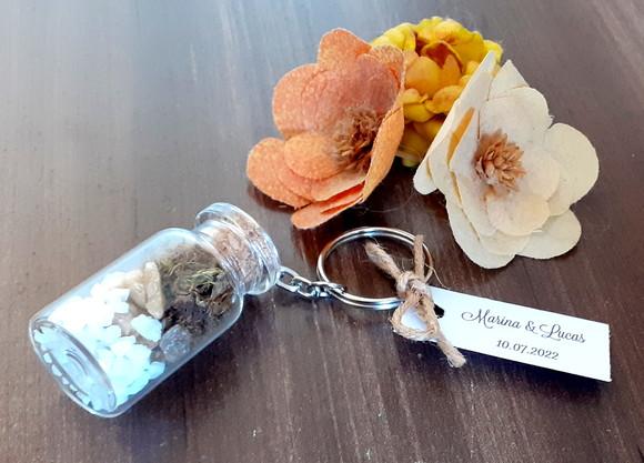 Lembrancinha Casamento Aniversário Chaveiro Mini Terrário