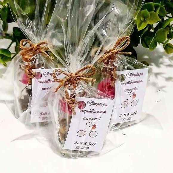 Lembrancinha Casamento Aniversário Mini Terrário Rosa Eterna