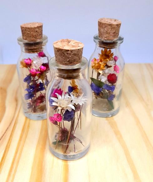 Lembrancinha Casamento Aniversário Terrário Flores Secas