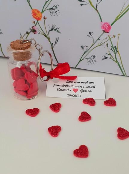 Lembrancinha Casamento Corações no Potinho