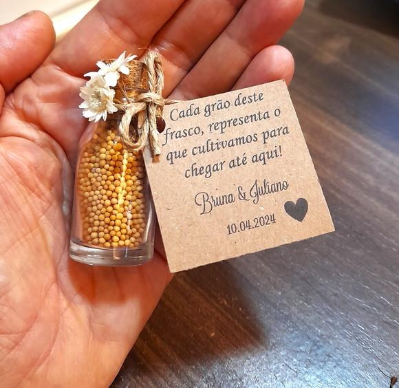 Lembrancinha Casamento Evangélico Grão de Mostarda
