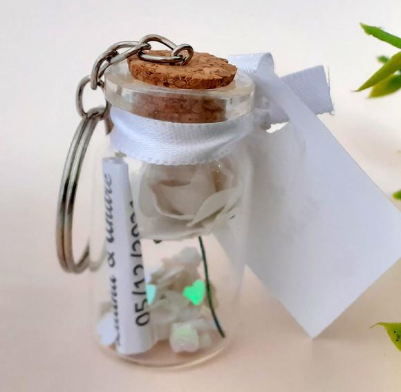Lembrancinha Casamento Flor Eterna Branca