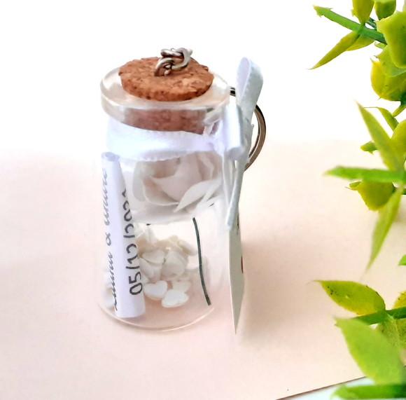Lembrancinha Casamento Flor Eterna Branca