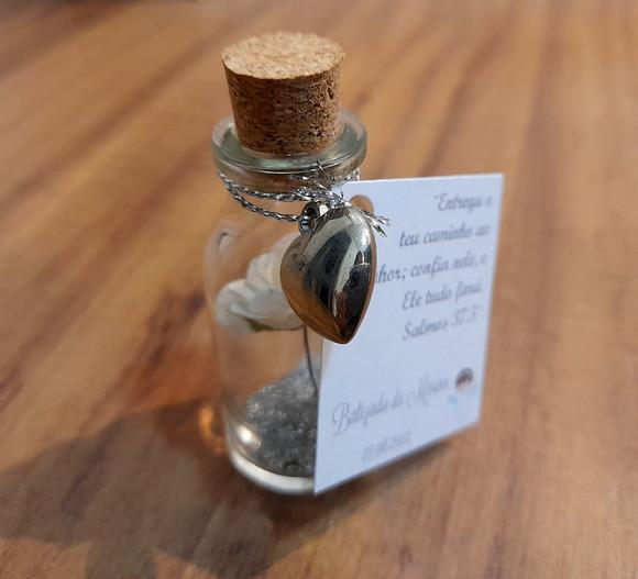 Lembrancinha de Batizado Casamento Rosa com Brilho