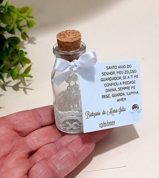 Lembrancinha de Batizado Primeira Comunhão Terço no Potinho