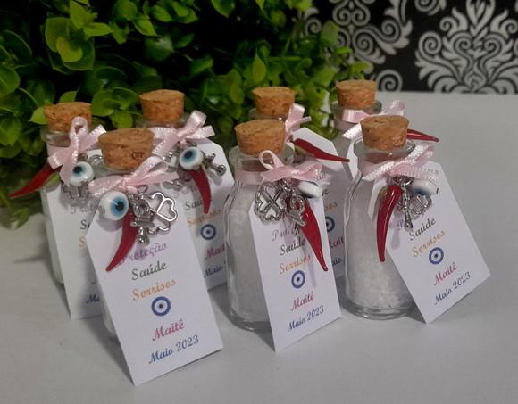 Lembrancinha de Nascimento Aniversário Sal Grosso