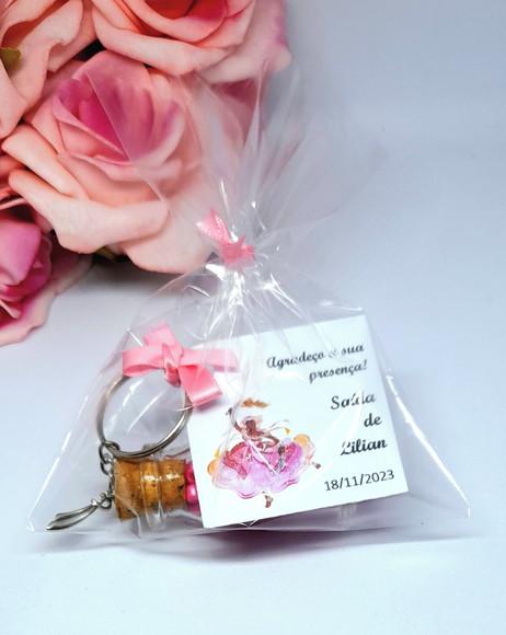 Lembrancinha Saída de Santo Chaveiro Iansã Rosa
