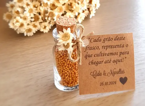 Lembrancinha de Casamento com Fé – Semente de Mostarda