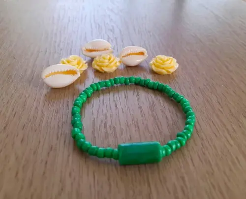 Lembrancinha Pulseira Guia Verde com Firma