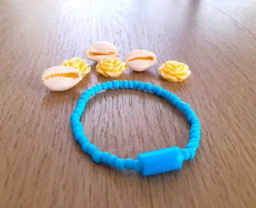 Lembrancinha Pulseira Guia Azul com Firma