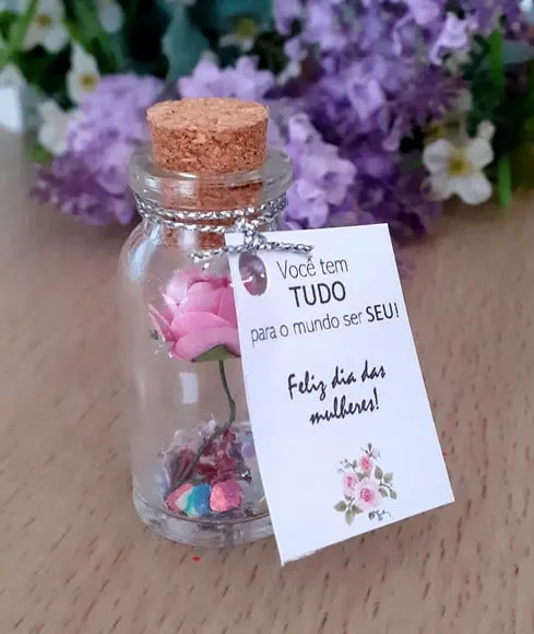 Lembrancinha Casamento Aniversário Rosa Eterna