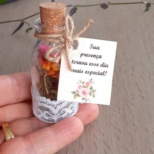 Lembrancinha Casamento Aniversário Mini Terrário Sempre Viva