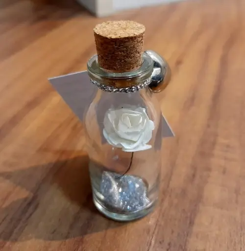 Lembrancinha de Batizado Casamento Rosa com Brilho