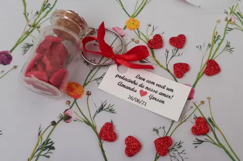 Lembrancinha Casamento Corações no Potinho