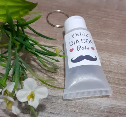 20 Chaveiros Álcool Gel Dia dos Pais