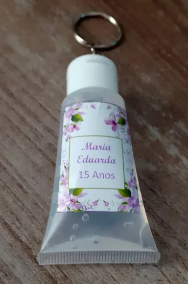 Álcool Gel Chaveiro Aniversário