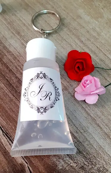 Álcool Gel Chaveiro Casamento