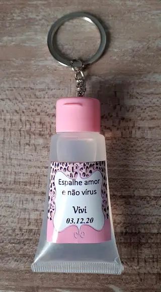 Álcool Gel Chaveiro Lembrancinha