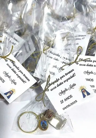 Chaveiro Água Benta Lembrança Aniversário Batizado Crisma