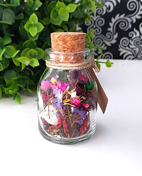 Lembrança Aniversário Casamento Pote Flores Secas