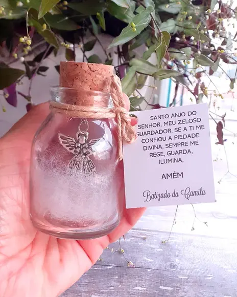 Kit Lembrancinha Batizado 10 Anjo no Potinho