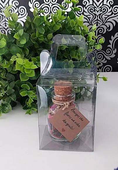 Lembrança Aniversário Casamento Pote Flores Secas