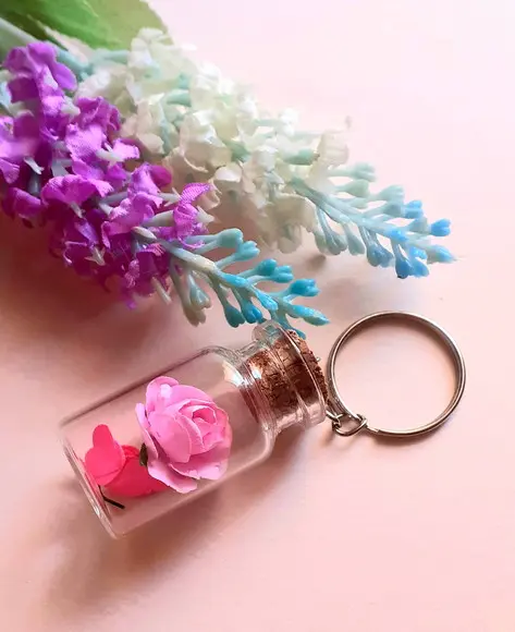 Lembrança Casamento Aniversário Chaveiro Flor Eterna