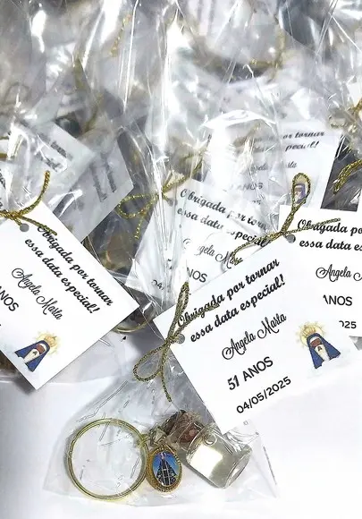 Lembrança Chaveiro Água Benta Espírito Santo Batizado