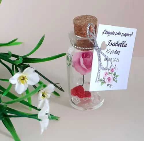 Lembrança Nascimento Aniversario Batizado Flor Eterna
