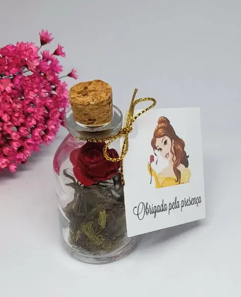 Lembrancinha Aniversário Casamento a Bela e a Fera
