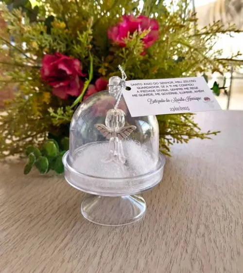 Lembrancinha Batizado Anjo na Redoma