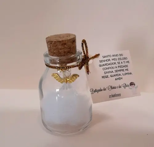 Lembrancinha Anjo no Potinho Dourado