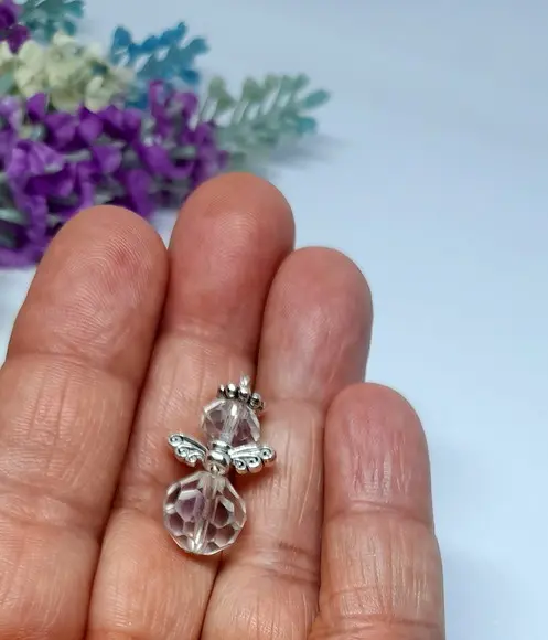 Lembrancinha Batizado Mini Anjinho de Cristal