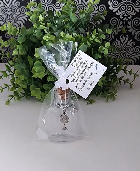 Lembrancinha Batizado Porta Água Benta Anjo