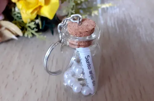 Lembrancinha Batizado Terço no Potinho